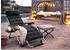 QUICK STAR Gartenliege mit extra dicker Auflage Anthrazit