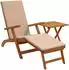 vidaXL Liegestuhl zum Verstellen und Klappen 2 pcs Taupe