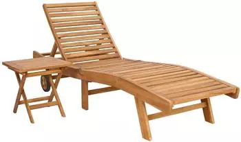 vidaXL Sonnenliege braun (2 Stk.)