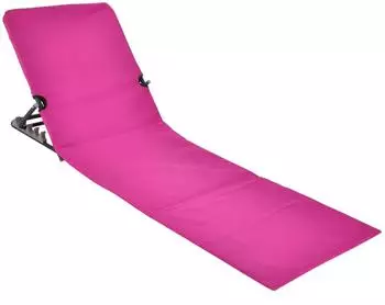 Spetebo Strandmatte mit R&uuml;ckenlehne pink
