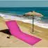 Spetebo Strandmatte mit Rückenlehne pink