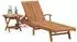 vidaXL Sonnenliege mit Kissen Braun Teak (2 Stk.)