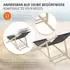 ECD Germany Liegestuhl 5er-Set klappbar, Holz, anthrazit (490015311)