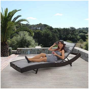 Mendler Savannah Poly-Rattan braun-meliert