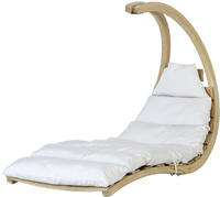 Amazonas - Schwebeliege Swing Lounger Creme Inkl. Sitzkissen Und Spiralfeder