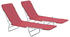 vidaXL Steel Foldable Loungers