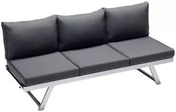 Sieger Auckland Loungeliege Aluminium/Sunproof graphit/grau