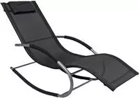 Garden Pleasure Gartenliege "NAXOS" Belastbarkeit bis 120 kg, robust, stabil