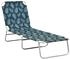 vidaXL Steel foldable lounger