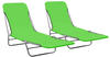 vidaXL Steel Foldable Loungers green (310343)