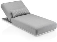KETTLER EGO Sonnenliege, gepolstert, 213x90x33 cm, Aluminium, Silber