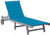vidaXL Sun Lounger Acacia Wood grey