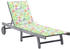 vidaXL Sun Lounger Acacia Wood grey