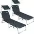 Casaria Sonnenliege Ibiza 2er Set mit
