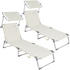 Casaria Sonnenliege Ibiza 2er Set mit
