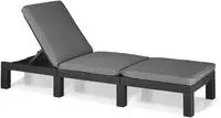 Bain De Soleil En Imitation Resine Tressee Allibert - 4 Positions - Daytona De...