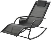 Outsunny - Schaukelstuhl - 150L x 62B x 88H cm - schwarz