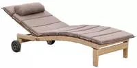 MERXX Gartenliege "Andalusia" zerlegbar, mit Auflagen, Aluminium