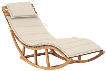 vidaXL Schaukelliege mit Auflage Massivholz Teak (3063335)