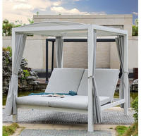 Home Deluxe - Sonnenliege Lyon - 208 X 188 Cm Wei&szlig; Sonnenliege Gartenliege Mit