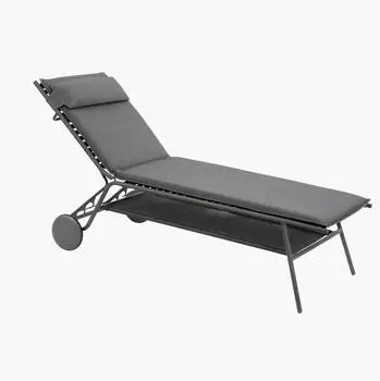 Lafuma Miami II Haut Gartenliege Stahl/BeComfort hellgrau