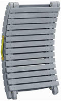 Vidaxl Sun Lounger With Cushion Grey Solid Acacia Wood