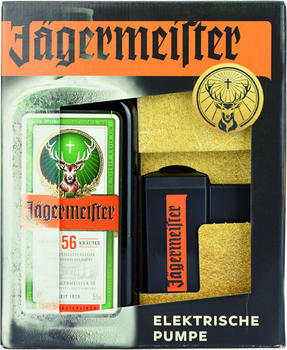 Jägermeister 0,7l 35% + elektrische Pumpe