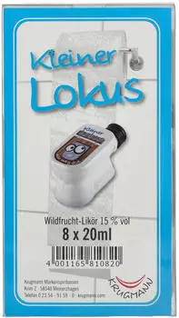 Krugmann Kleiner Lokus Wildfruchtlikör 15% 8x0,02l PET