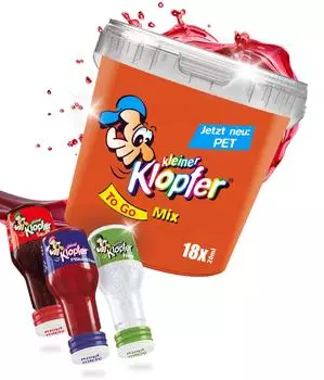 Kleiner Klopfer To Go PET Kurze Shots 18x0,02l 16,7% Eimer