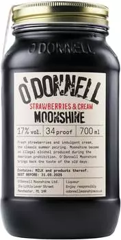 O'Donnell Strawberry Cream Likör 17% 0,7l