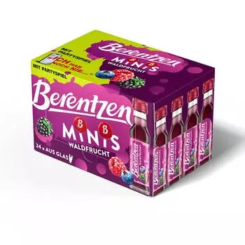 Berentzen Waldfrucht Likör Miniaturenset 24x0,02l 16%
