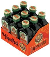 J&auml;germeister Kr&auml;uterlik&ouml;r Miniaturen 35% Vol. 9x0,02l, Grundpreis: &euro; 39,94 /
