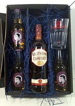 Southern Comfort 0,7l 35% Giftset + Thomas Henry Ginger Ale 3x200ml, Shakers Glass