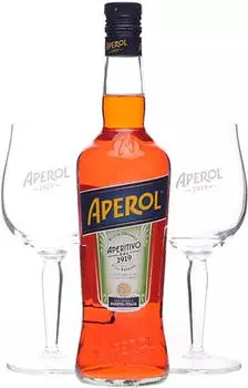 Aperol Aperitivo 0,7l 11% Geschenkset mit Gl&auml;sern
