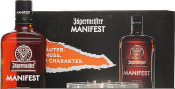 Jägermeister Manifest 0,5l 38% Geschenkset mit Gläsern