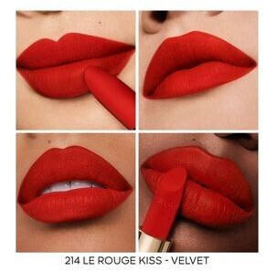 Guerlain Rouge G Velvet Lipstick Refill 214 Le Rouge Kiss (3,5g) – Samtweiches Tragegefühl für ultimativen Komfort