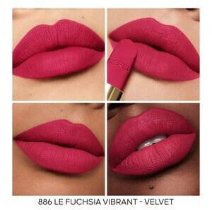 Guerlain Rouge G Velvet Lipstick Refill 886 Le Fuchsia Vibrant (3,5g) – Intensive Farbbrillanz für jeden Anlass