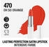 470 Oh So Orange: Manhattan Lasting Perfection Satin Lipstick (4g)