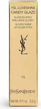 Yves Saint Laurent Loveshine Candy Glaze Gl&auml;nzender Lippenstift 15 showcasing nude, 3.2g