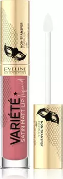 Eveline Cosmetics Vari&eacute;t&eacute; Satin Matt fl&uuml;ssiger Lippenstift Nr. 05 peach mousse, 4ml