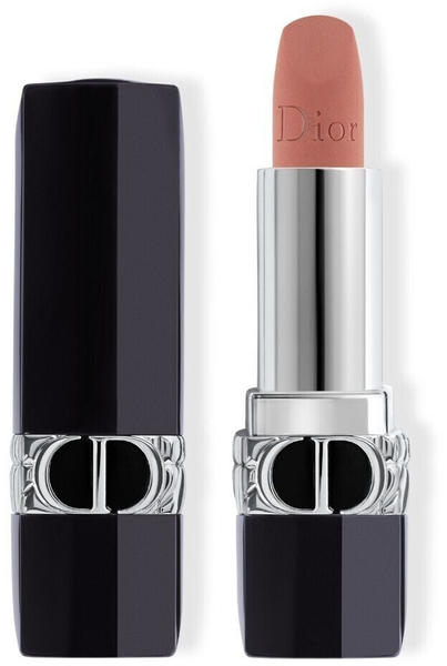 Dior Rouge Dior lip balm refillable universal moisturizing and calming (3,5 g) 100 Nude Look - mat