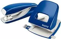 LEITZ Heftger&auml;t- & Locher-Set Nexxt WOW, blau Inhalt: Heftger&auml;t Nexxt 5502