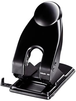 Esselte Locher D60 mit Anschlagschiene schwarz (177029)