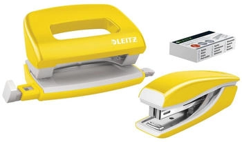 Leitz NeXXt WOW Locher-Tacker-Mini-Set gelb (556120-16)