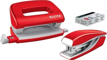 Leitz NeXXt WOW Locher-Tacker-Mini-Set rot (556120-26)