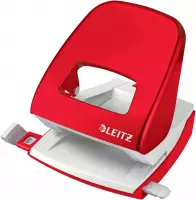 Leitz 50081026 B&uuml;rolocher Rot-Wei&szlig; max. Einstellformat: DIN A4 30 Bl. (80 g/m2)