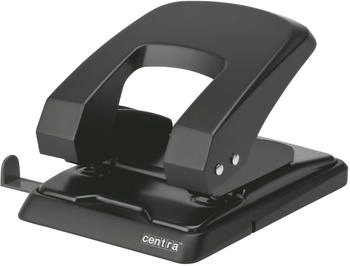 Centra Locher HP40 Metall f&uuml;r 40 Blatt mit Anschlagschiene schwarz (623668)