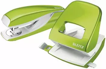 Leitz Locher 5095 NeXXt WOW grün metallic Bürolocher inkl. Heftgerät Stanzleistung 30 Blatt (50951054)