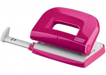 Novus Locher E210 Kunststoff/Metall 1.0mm/10 Blatt (Blister) pink (025-0603)