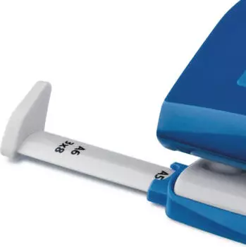 Novus Locher E210 Metall/Kunststoff 1,0mm 10 Blatt (Blister) blau (025-0566)